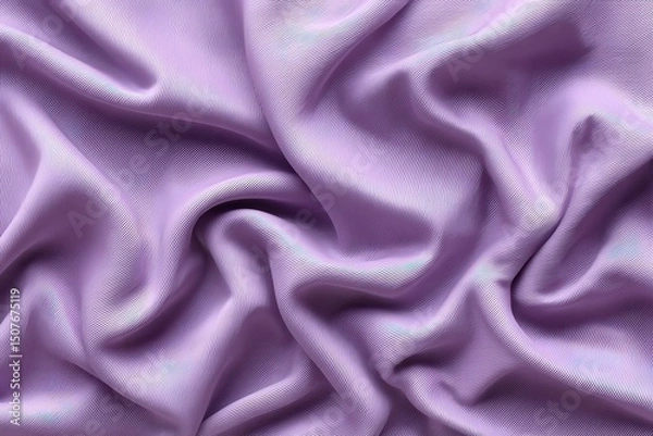 Fototapeta Textured Purple Fabric Drape With Abstract Pattern