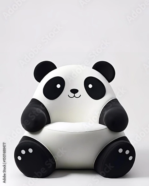 Obraz Oso panda sillón.