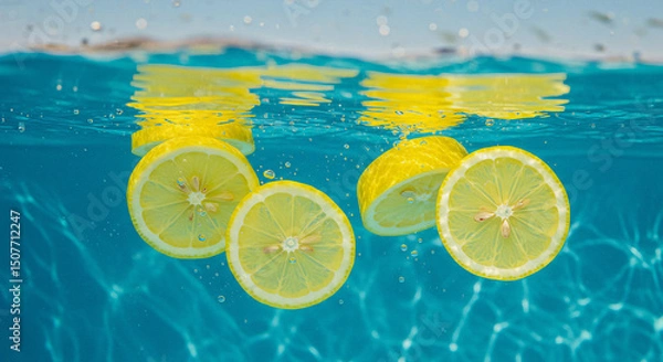 Fototapeta Summer Fresh Lemons 