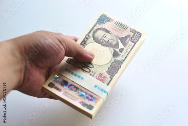 Obraz 一万円札の束