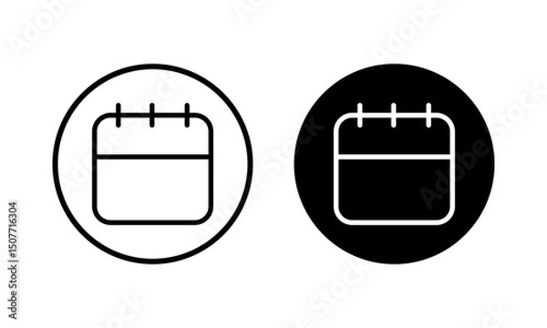 Obraz Calendar icon vector illustration. Calender sign and symbol. Schedule icon symbol