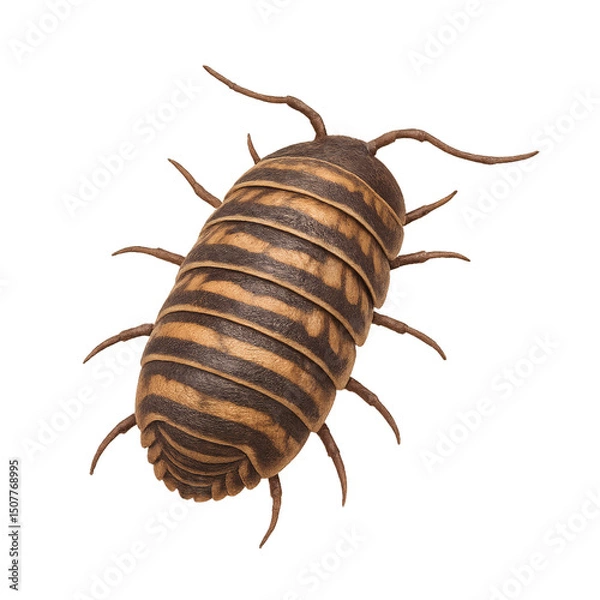 Obraz Striped Woodlouse Rendering