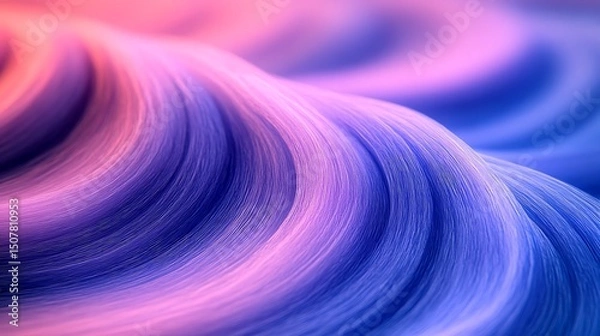 Fototapeta Abstract Wave Lines Elegant Swirls of Pink with Purple and Blue, and Artistic Background.