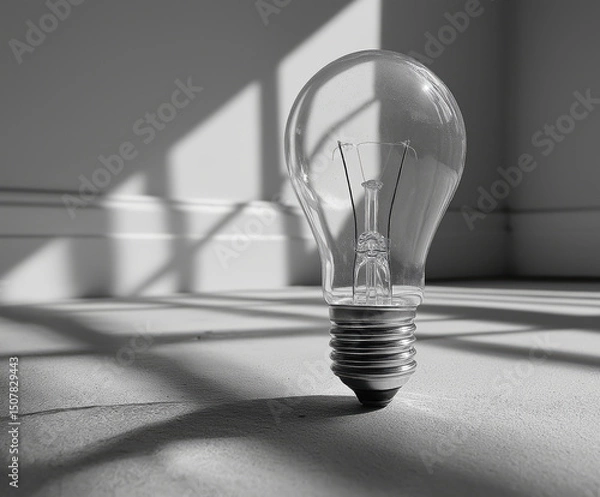 Obraz Light Bulb created with Generative AI Technology, ai, generative