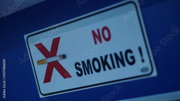 Obraz No Smoking Sign Public Health Awareness Image