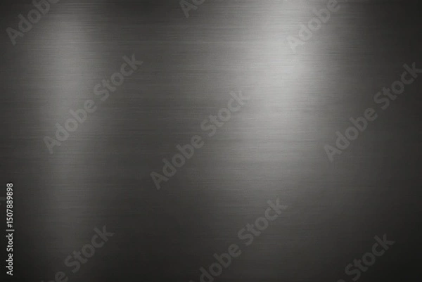 Obraz 金属テクスチャ背景素材、黒色の研磨された金属板