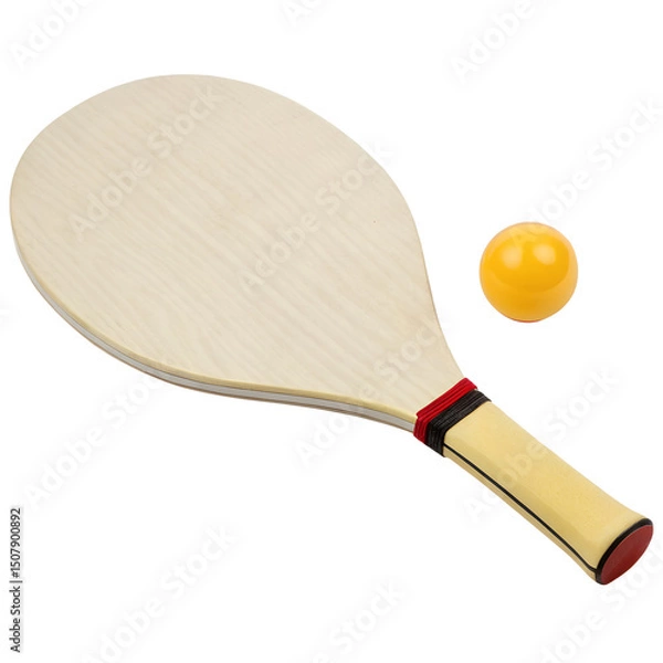 Obraz Paddle Ball Isolated on Transparent Background