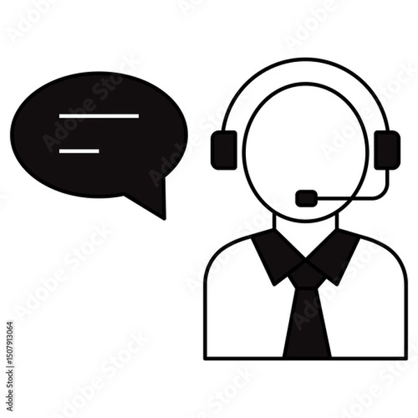 Fototapeta Technical Support icon, Expert Technical Support, Anytime You Need It, Reliable Solutions for Every Tech Challenge