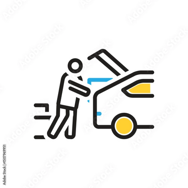 Obraz Multi color icon for consumers