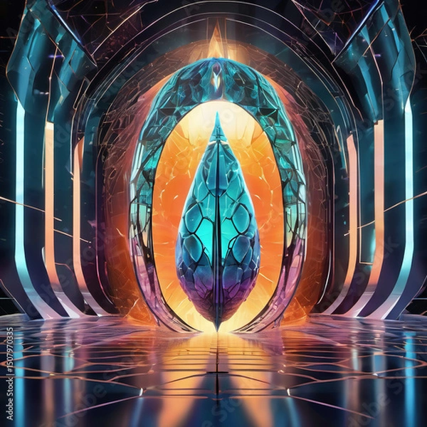 Obraz Digital Chrysalis IMAX Format Rule of Thirds Artwork