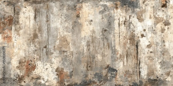 Fototapeta Close up of textured old weathered wall surface