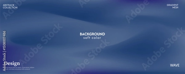 Obraz Soft and beautiful gradient abstract wave background. Luxurious pastel color combination, product advertisement, card, poster and website template.