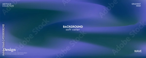 Obraz Soft and beautiful purple gradient abstract wave background. Luxurious pastel color combination, product advertisement, card, poster and website template