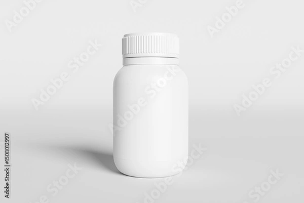 Obraz Blank supplement bottle for mockup - 3D Illustration.