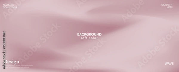 Obraz Soft and beautiful brown gradient abstract wave background. Luxurious pastel color combination, product advertisement, card, poster and website template