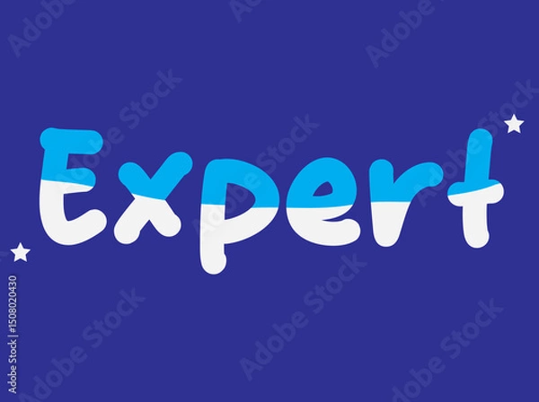 Fototapeta expert, logo, design, template, typography, vector