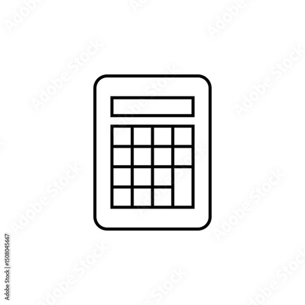 Fototapeta Start-up Outline Icon Calculator