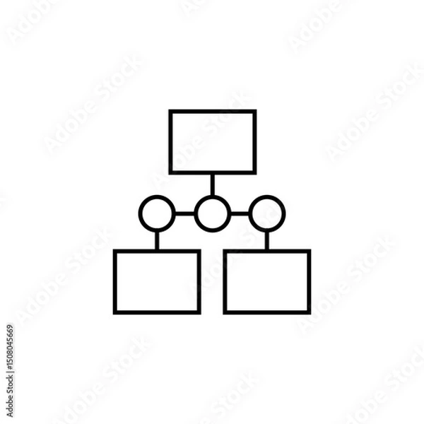 Fototapeta Start-up Outline Icon Chart