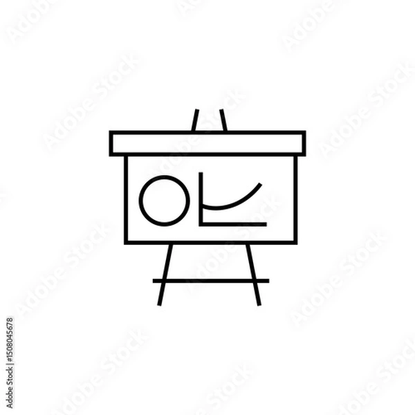 Fototapeta Start-up Outline Icon Presentation