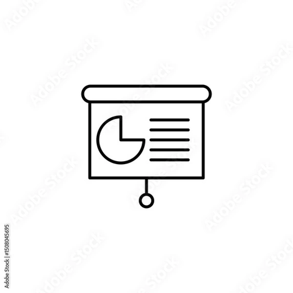 Fototapeta Start-up Outline Icon Presentation