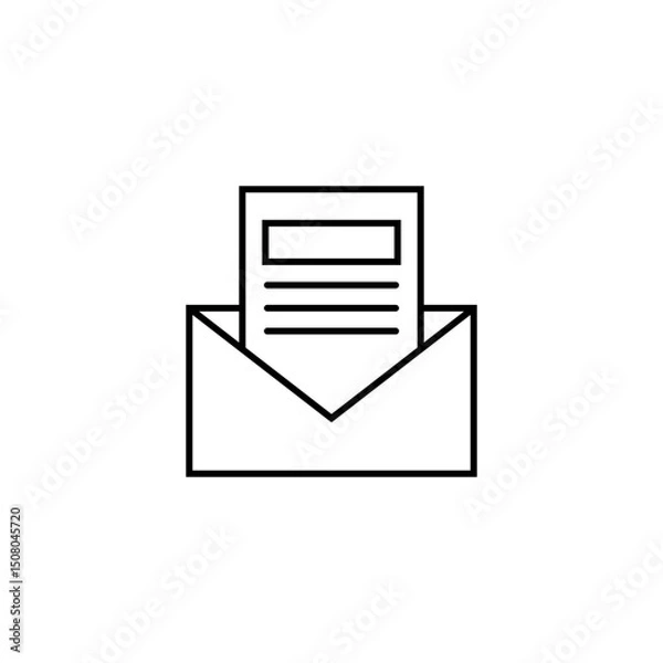 Fototapeta Start-up Outline Icon Message