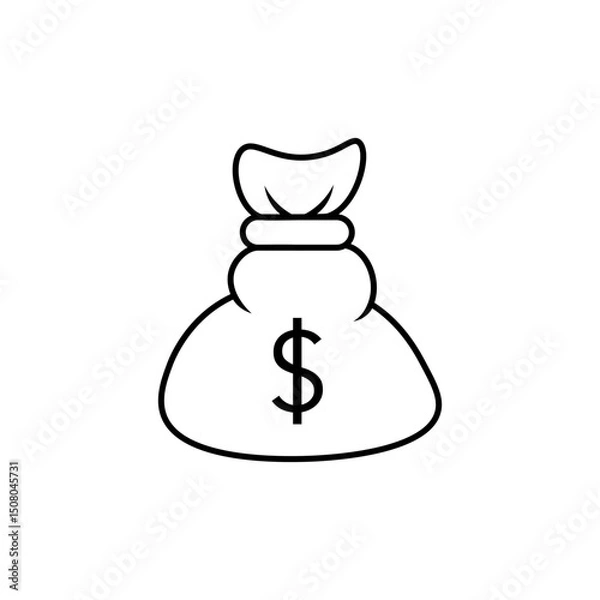 Fototapeta Start-up Outline Icon Fund