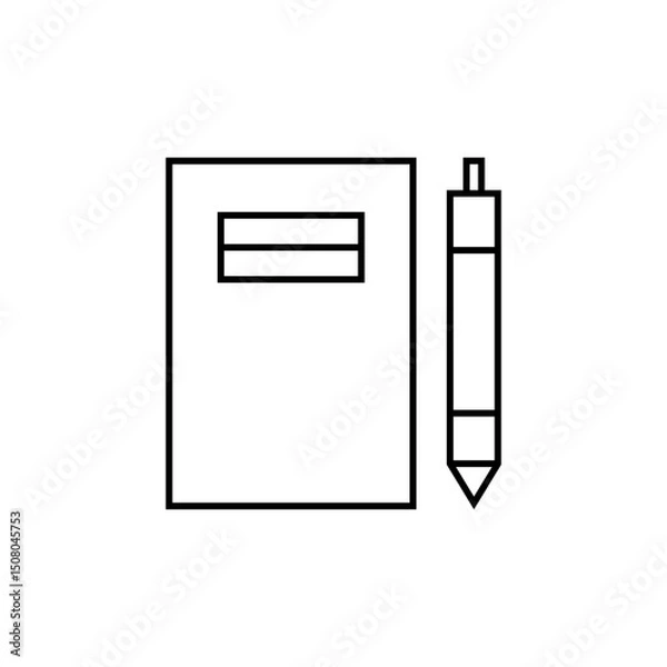 Fototapeta Start-up Outline Icon Note