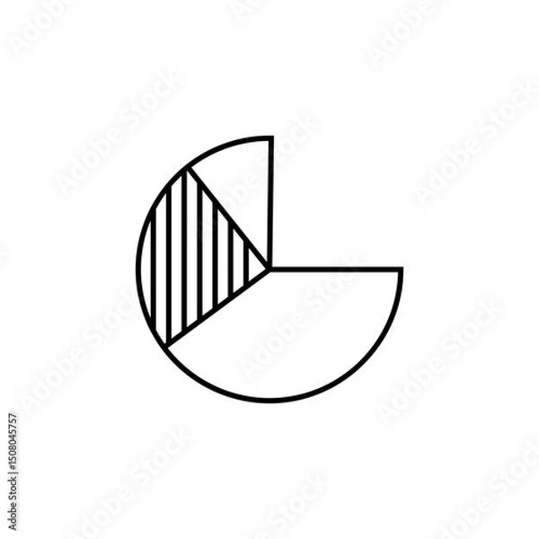 Fototapeta Start-up Outline Icon Chart