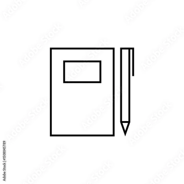 Fototapeta Start-up Outline Icon Note