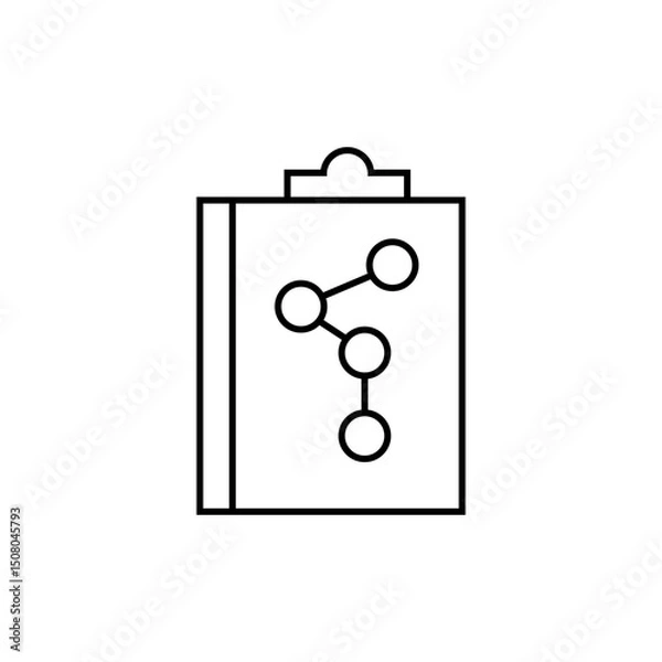 Fototapeta Start-up Outline Icon Note