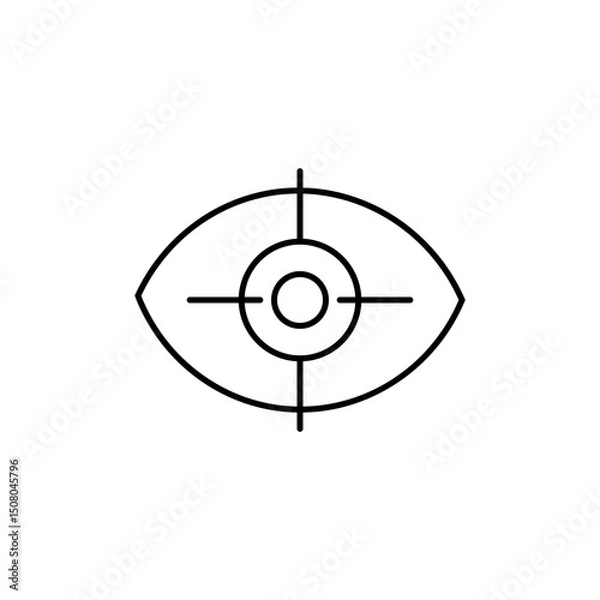 Fototapeta Start-up Outline Icon Target