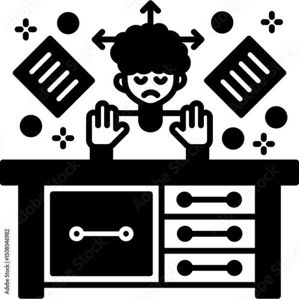 Obraz Distracted Icon