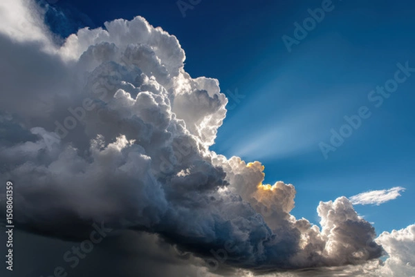 Obraz Storm Cloud and Sunny Cloud