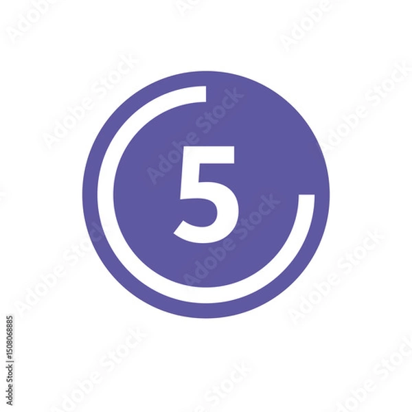 Fototapeta Number icon vector illustration. Infographic number icon vector. number icon vector
