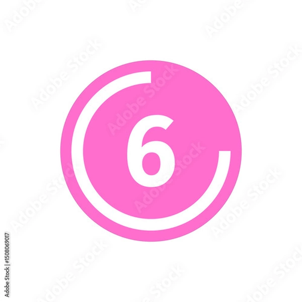Obraz Number icon vector illustration. Infographic number icon vector. number icon vector