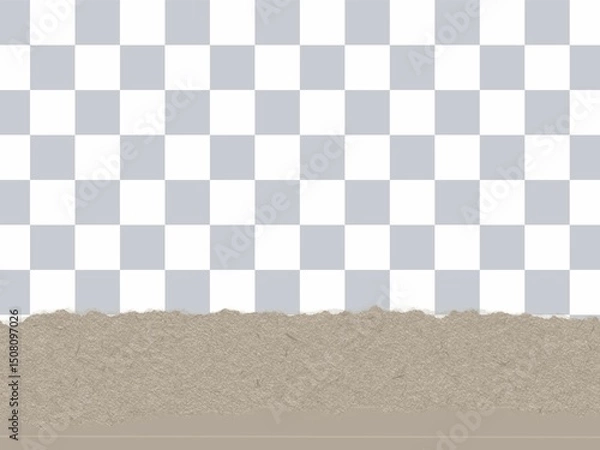 Obraz Paper cut with transparent background 