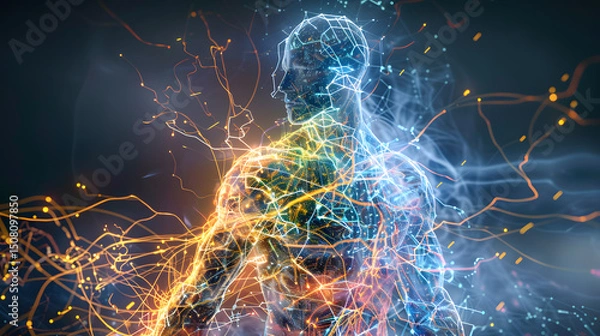 Obraz Circuit Cybernetic, A photo showcasing a circuit cybernetic huge