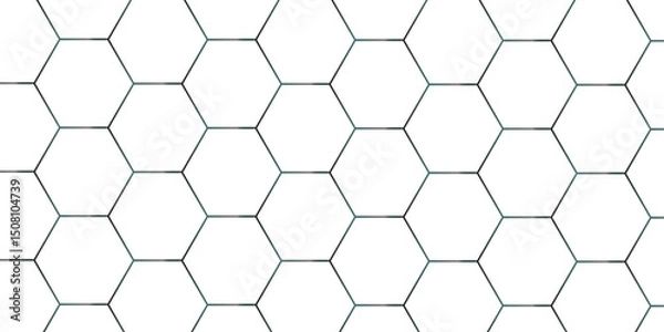 Obraz Seamless creative geometric Pattern white hexagon white abstract hexagon wallpaper background.  Futuristic abstract honeycomb mosaic white background. white hexagon geometric texture.	
