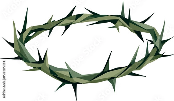 Fototapeta Vsai crown of thorns representing suffering and sacrifice of jesus christ