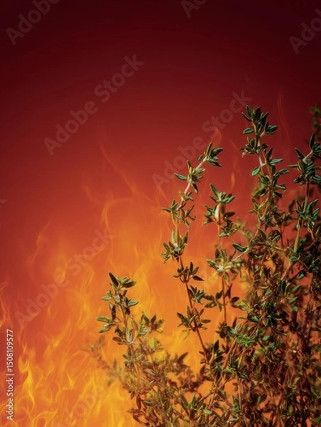 Obraz Flame and Herb Contrast