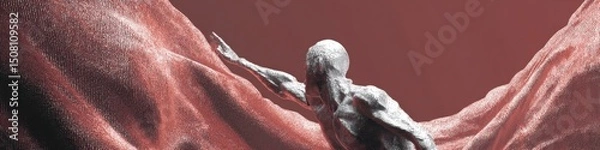 Obraz Dynamic Human Form Embracing Nature