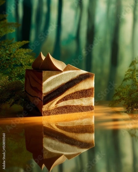 Obraz Delicious Decorative Cake Slice