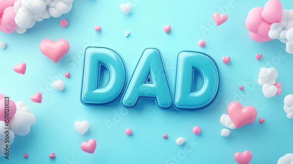 Obraz Celebrating the Strength, Love, and Guidance of Fathers – Happy Father's Day