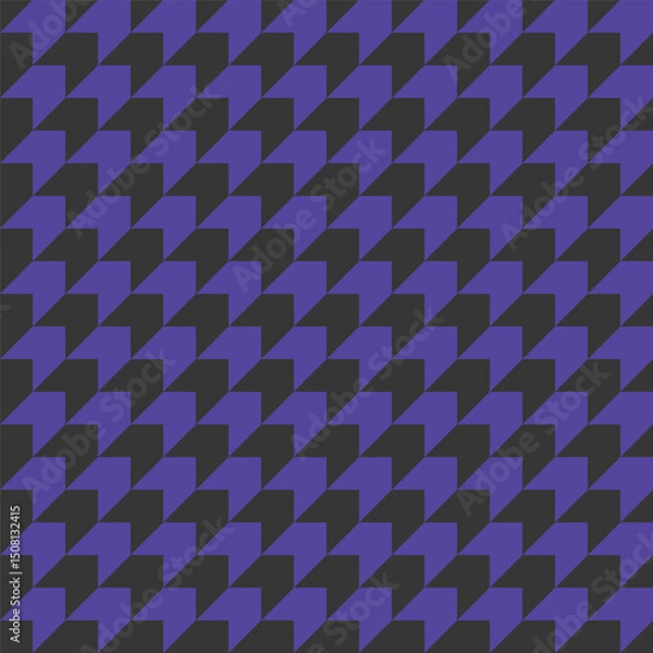 Obraz Seamless black and purple diagonal op art arrow pattern vector