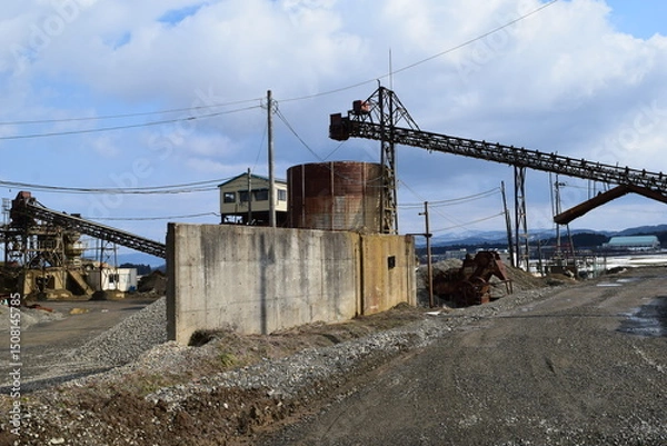 Obraz 砕石工場 建設資材の生産現場