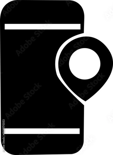 Obraz Location pin icon. Map pin place marker. . Map marker pointer icon . symbol collection. Flat style - stock vector . Location icon. Map marker pointer icon GPS location symbol collection. Modern map ma