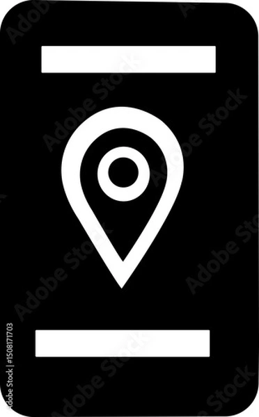Fototapeta Location pin icon. Map pin place marker. . Map marker pointer icon . symbol collection. Flat style - stock vector . Location icon. Map marker pointer icon GPS location symbol collection. Modern map ma