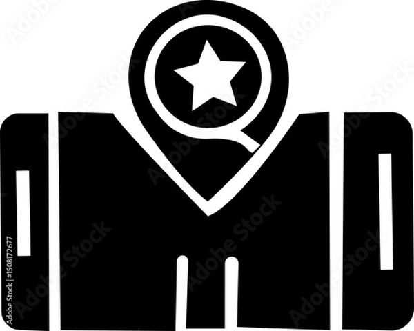 Obraz Location pin icon. Map pin place marker. . Map marker pointer icon . symbol collection. Flat style - stock vector . Location icon. Map marker pointer icon GPS location symbol collection. Modern map ma