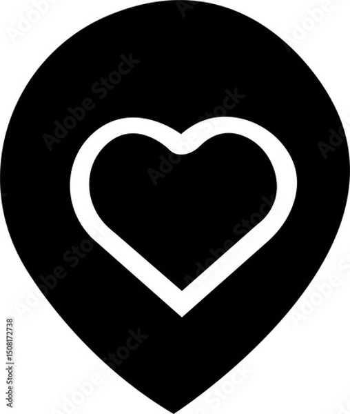 Obraz Location pin icon. Map pin place marker. . Map marker pointer icon . symbol collection. Flat style - stock vector . Location icon. Map marker pointer icon GPS location symbol collection. Modern map ma