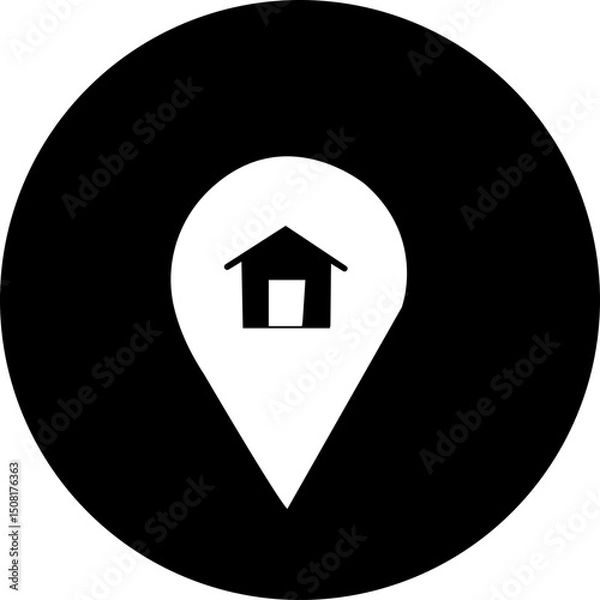 Obraz Location pin icon. Map pin place marker. . Map marker pointer icon . symbol collection. Flat style - stock vector . Location icon. Map marker pointer icon GPS location symbol collection. Modern map ma